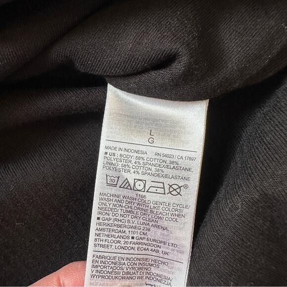 Old Navy Long-Sleeve Square Neck Rib Knit Bodysuit Black NWT Large - Picture 3 of 9